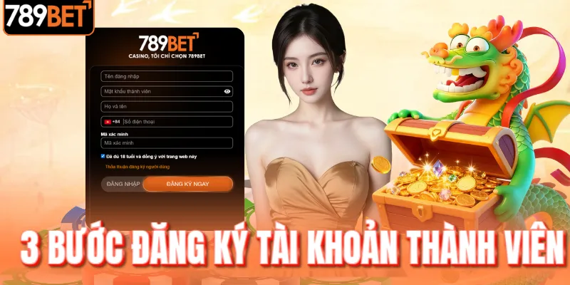 3 Bước thao tác có ngay tài khoản